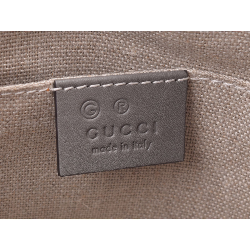 Gucci Bag Shoulder Leather GG ssima Gray - Picture 9 of 11